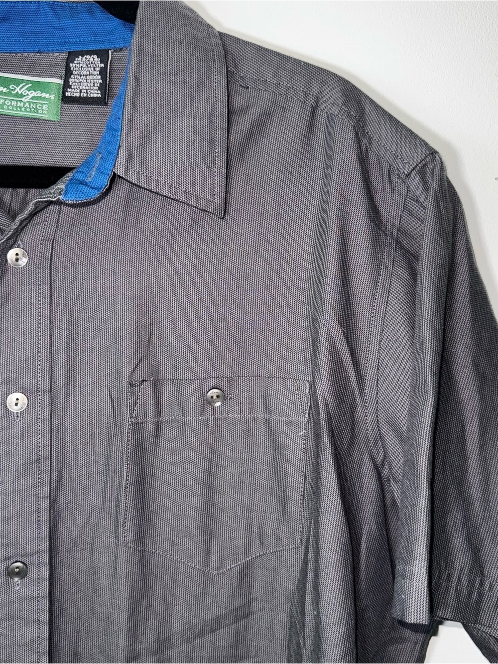 Ben Hogan Men's performance golf collection Short-Sleeve Button-Down Shirt - Picture 3 of 8